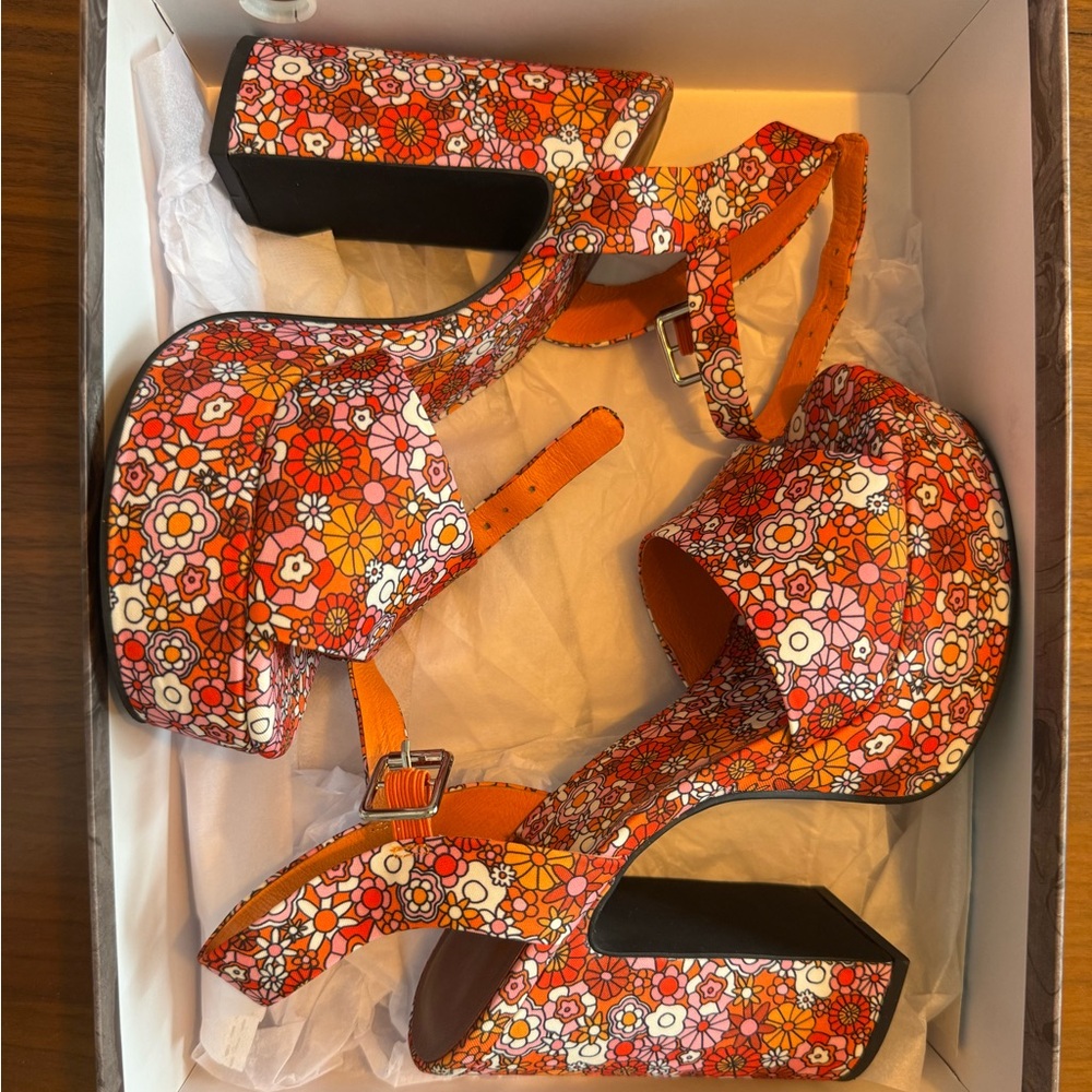 Jeffery Campbell Summers-3 Platform Heels - Size 8 - worn once